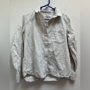 Tradlands Gray Cotton Button Down Shirt Size Small